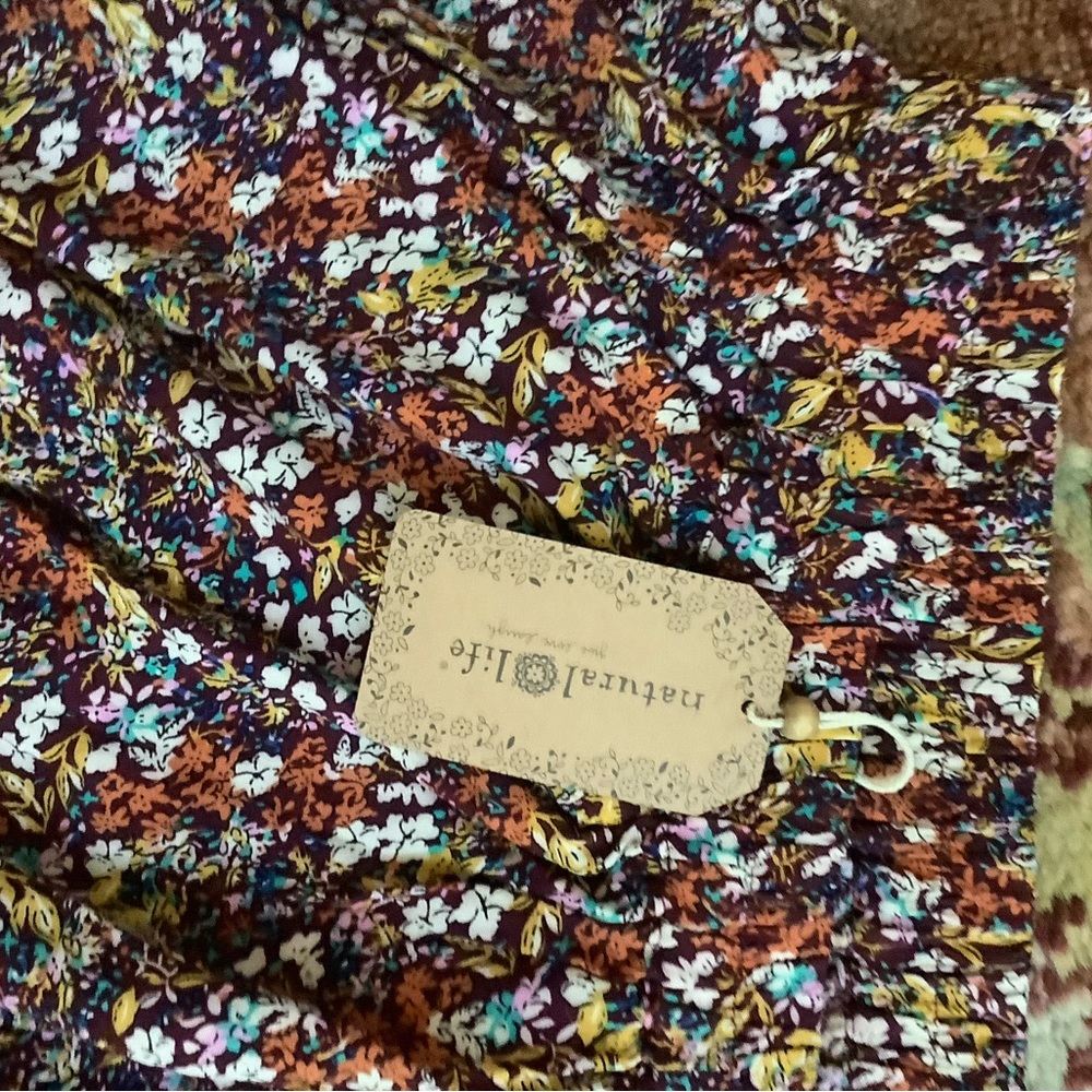 NWT Natural Life Maxi Skirt With Pockets